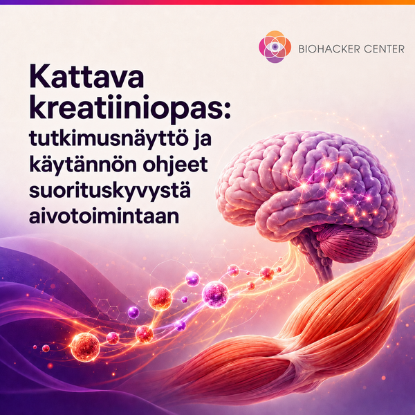 Kattava kreatiiniopas: tutkimusnäyttö ja käytännön ohjeet suorituskyvystä aivotoimintaan