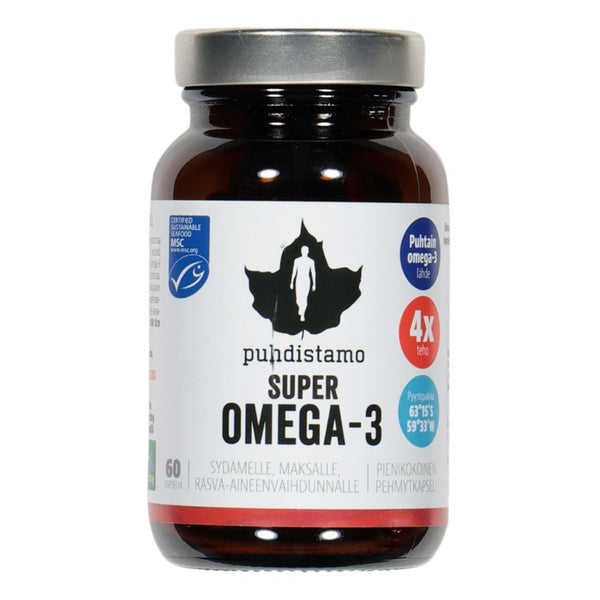 Puhdistamo Super Omega-3 (60 kapselia)